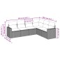 vidaXL 6-tlg. Garten-Sofagarnitur mit Kissen Hellgrau Poly Rattan vidaXL 6-tlg. Garten-Sofagarnitur mit Kissen Hellgrau Poly Rattan