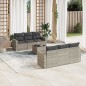 vidaXL 7-tlg. Garten-Sofagarnitur mit Kissen Hellgrau Poly Rattan vidaXL 7-tlg. Garten-Sofagarnitur mit Kissen Hellgrau Poly Rattan