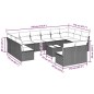 vidaXL 13-tlg. Garten-Sofagarnitur mit Kissen Hellgrau Poly Rattan vidaXL 13-tlg. Garten-Sofagarnitur mit Kissen Hellgrau Poly Rattan