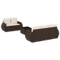 vidaXL 6-tlg. Garten-Sofagarnitur mit Kissen Braun Poly Rattan vidaXL 6-tlg. Garten-Sofagarnitur mit Kissen Braun Poly Rattan