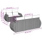 vidaXL 6-tlg. Garten-Sofagarnitur mit Kissen Braun Poly Rattan vidaXL 6-tlg. Garten-Sofagarnitur mit Kissen Braun Poly Rattan