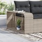 vidaXL Outdoor-Rgale 2 Stk. Hellgrau Poly Rattan vidaXL Outdoor-Rgale 2 Stk. Hellgrau Poly Rattan