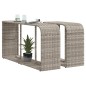 vidaXL Outdoor-Rgale 2 Stk. Hellgrau Poly Rattan vidaXL Outdoor-Rgale 2 Stk. Hellgrau Poly Rattan