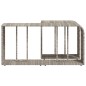 vidaXL Outdoor-Rgale 2 Stk. Hellgrau Poly Rattan vidaXL Outdoor-Rgale 2 Stk. Hellgrau Poly Rattan