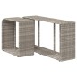 vidaXL Outdoor-Rgale 2 Stk. Hellgrau Poly Rattan vidaXL Outdoor-Rgale 2 Stk. Hellgrau Poly Rattan