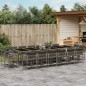 vidaXL 17-tlg. Garten-Essgruppe mit Kissen Grau Poly Rattan vidaXL 17-tlg. Garten-Essgruppe mit Kissen Grau Poly Rattan