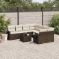 vidaXL 9-tlg. Garten-Sofagarnitur mit Kissen Braun Poly Rattan vidaXL 9-tlg. Garten-Sofagarnitur mit Kissen Braun Poly Rattan