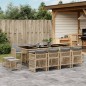 vidaXL 13-tlg. Garten-Essgruppe mit Kissen Beigemischung Poly Rattan vidaXL 13-tlg. Garten-Essgruppe mit Kissen Beigemischung Poly Rattan