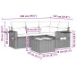 vidaXL 5-tlg. Garten-Sofagarnitur mit Kissen Hellgrau Poly Rattan vidaXL 5-tlg. Garten-Sofagarnitur mit Kissen Hellgrau Poly Rattan