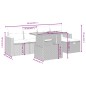 vidaXL 6-tlg. Garten-Sofagarnitur mit Kissen Beige Poly Rattan vidaXL 6-tlg. Garten-Sofagarnitur mit Kissen Beige Poly Rattan