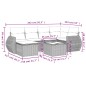 vidaXL 7-tlg. Garten-Sofagarnitur mit Kissen Braun Poly Rattan vidaXL 7-tlg. Garten-Sofagarnitur mit Kissen Braun Poly Rattan