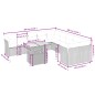 vidaXL 11-tlg. Garten-Sofagarnitur mit Kissen Beige Poly Rattan vidaXL 11-tlg. Garten-Sofagarnitur mit Kissen Beige Poly Rattan
