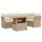 vidaXL 5-tlg. Garten-Sofagarnitur mit Kissen Beige Poly Rattan vidaXL 5-tlg. Garten-Sofagarnitur mit Kissen Beige Poly Rattan