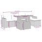 vidaXL 6-tlg. Garten-Sofagarnitur mit Kissen Beige Poly Rattan vidaXL 6-tlg. Garten-Sofagarnitur mit Kissen Beige Poly Rattan