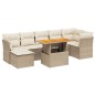 vidaXL 8-tlg. Garten-Sofagarnitur mit Kissen Beige Poly Rattan vidaXL 8-tlg. Garten-Sofagarnitur mit Kissen Beige Poly Rattan