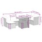 vidaXL 8-tlg. Garten-Sofagarnitur mit Kissen Beige Poly Rattan vidaXL 8-tlg. Garten-Sofagarnitur mit Kissen Beige Poly Rattan