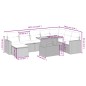 vidaXL 9-tlg. Garten-Sofagarnitur mit Kissen Beige Poly Rattan vidaXL 9-tlg. Garten-Sofagarnitur mit Kissen Beige Poly Rattan