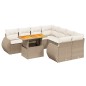 vidaXL 9-tlg. Garten-Sofagarnitur mit Kissen Beige Poly Rattan vidaXL 9-tlg. Garten-Sofagarnitur mit Kissen Beige Poly Rattan