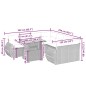 vidaXL 9-tlg. Garten-Sofagarnitur mit Kissen Beige Poly Rattan vidaXL 9-tlg. Garten-Sofagarnitur mit Kissen Beige Poly Rattan