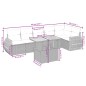 vidaXL 7-tlg. Garten-Sofagarnitur mit Kissen Beige Poly Rattan vidaXL 7-tlg. Garten-Sofagarnitur mit Kissen Beige Poly Rattan