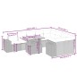 vidaXL 10-tlg. Garten-Sofagarnitur mit Kissen Beige Poly Rattan vidaXL 10-tlg. Garten-Sofagarnitur mit Kissen Beige Poly Rattan