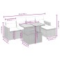 vidaXL 6-tlg. Garten-Sofagarnitur mit Kissen Beige Poly Rattan vidaXL 6-tlg. Garten-Sofagarnitur mit Kissen Beige Poly Rattan