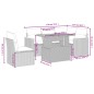 vidaXL 6-tlg. Garten-Sofagarnitur mit Kissen Beige Poly Rattan vidaXL 6-tlg. Garten-Sofagarnitur mit Kissen Beige Poly Rattan