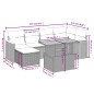 vidaXL 7-tlg. Garten-Sofagarnitur mit Kissen Beige Poly Rattan vidaXL 7-tlg. Garten-Sofagarnitur mit Kissen Beige Poly Rattan