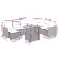 vidaXL 9-tlg. Garten-Sofagarnitur mit Kissen Beige Poly Rattan vidaXL 9-tlg. Garten-Sofagarnitur mit Kissen Beige Poly Rattan