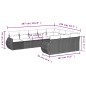 vidaXL 10-tlg. Garten-Sofagarnitur mit Kissen Braun Poly Rattan vidaXL 10-tlg. Garten-Sofagarnitur mit Kissen Braun Poly Rattan