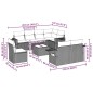 vidaXL 9-tlg. Garten-Sofagarnitur mit Kissen Hellgrau Poly Rattan vidaXL 9-tlg. Garten-Sofagarnitur mit Kissen Hellgrau Poly Rattan