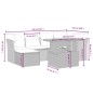 vidaXL 7-tlg. Garten-Sofagarnitur mit Kissen Beige Poly Rattan vidaXL 7-tlg. Garten-Sofagarnitur mit Kissen Beige Poly Rattan