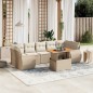 vidaXL 8-tlg. Garten-Sofagarnitur mit Kissen Beige Poly Rattan vidaXL 8-tlg. Garten-Sofagarnitur mit Kissen Beige Poly Rattan
