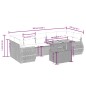 vidaXL 8-tlg. Garten-Sofagarnitur mit Kissen Beige Poly Rattan vidaXL 8-tlg. Garten-Sofagarnitur mit Kissen Beige Poly Rattan