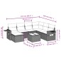 vidaXL 8-tlg. Garten-Sofagarnitur mit Kissen Braun Poly Rattan vidaXL 8-tlg. Garten-Sofagarnitur mit Kissen Braun Poly Rattan
