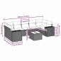 vidaXL 8-tlg. Garten-Sofagarnitur mit Kissen Hellgrau Poly Rattan vidaXL 8-tlg. Garten-Sofagarnitur mit Kissen Hellgrau Poly Rattan