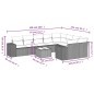 vidaXL 10-tlg. Garten-Sofagarnitur mit Kissen Braun Poly Rattan vidaXL 10-tlg. Garten-Sofagarnitur mit Kissen Braun Poly Rattan