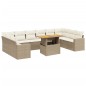 vidaXL 11-tlg. Garten-Sofagarnitur mit Kissen Beige Poly Rattan vidaXL 11-tlg. Garten-Sofagarnitur mit Kissen Beige Poly Rattan