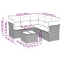 vidaXL 6-tlg. Garten-Sofagarnitur mit Kissen Braun Poly Rattan vidaXL 6-tlg. Garten-Sofagarnitur mit Kissen Braun Poly Rattan
