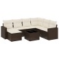 vidaXL 8-tlg. Garten-Sofagarnitur mit Kissen Braun Poly Rattan vidaXL 8-tlg. Garten-Sofagarnitur mit Kissen Braun Poly Rattan