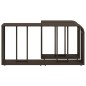 vidaXL Outdoor-Rgale 2 Stk. Braun Poly Rattan vidaXL Outdoor-Rgale 2 Stk. Braun Poly Rattan