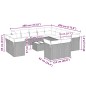 vidaXL 14-tlg. Garten-Sofagarnitur mit Kissen Hellgrau Poly Rattan vidaXL 14-tlg. Garten-Sofagarnitur mit Kissen Hellgrau Poly Rattan