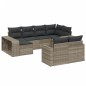 vidaXL 10-tlg. Garten-Sofagarnitur mit Kissen Hellgrau Poly Rattan vidaXL 10-tlg. Garten-Sofagarnitur mit Kissen Hellgrau Poly Rattan
