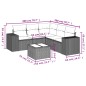 vidaXL 6-tlg. Garten-Sofagarnitur mit Kissen Braun Poly Rattan vidaXL 6-tlg. Garten-Sofagarnitur mit Kissen Braun Poly Rattan