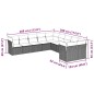 vidaXL 10-tlg. Garten-Sofagarnitur mit Kissen Hellgrau Poly Rattan vidaXL 10-tlg. Garten-Sofagarnitur mit Kissen Hellgrau Poly Rattan