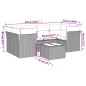 vidaXL 7-tlg. Garten-Sofagarnitur mit Kissen Braun Poly Rattan vidaXL 7-tlg. Garten-Sofagarnitur mit Kissen Braun Poly Rattan