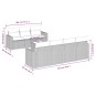 vidaXL 8-tlg. Garten-Sofagarnitur mit Kissen Braun Poly Rattan vidaXL 8-tlg. Garten-Sofagarnitur mit Kissen Braun Poly Rattan