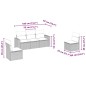 vidaXL 5-tlg. Garten-Sofagarnitur mit Kissen Hellgrau Poly Rattan vidaXL 5-tlg. Garten-Sofagarnitur mit Kissen Hellgrau Poly Rattan