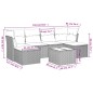 vidaXL 7-tlg. Garten-Sofagarnitur mit Kissen Hellgrau Poly Rattan vidaXL 7-tlg. Garten-Sofagarnitur mit Kissen Hellgrau Poly Rattan