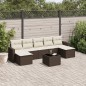 vidaXL 8-tlg. Garten-Sofagarnitur mit Kissen Braun Poly Rattan vidaXL 8-tlg. Garten-Sofagarnitur mit Kissen Braun Poly Rattan